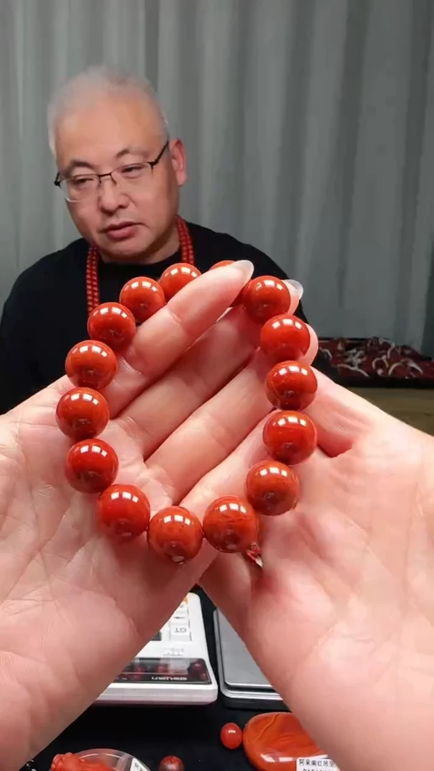 未镶嵌多样性发一件南红玛瑙【毕业级】火焰纹14mm瓦西圆珠单圈