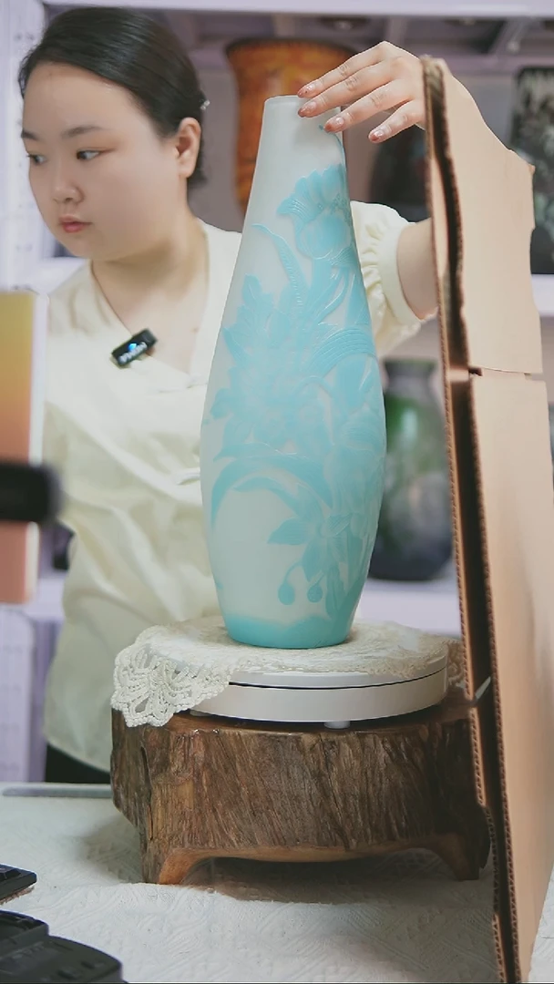 手工艺品琉璃特价格雷花瓶