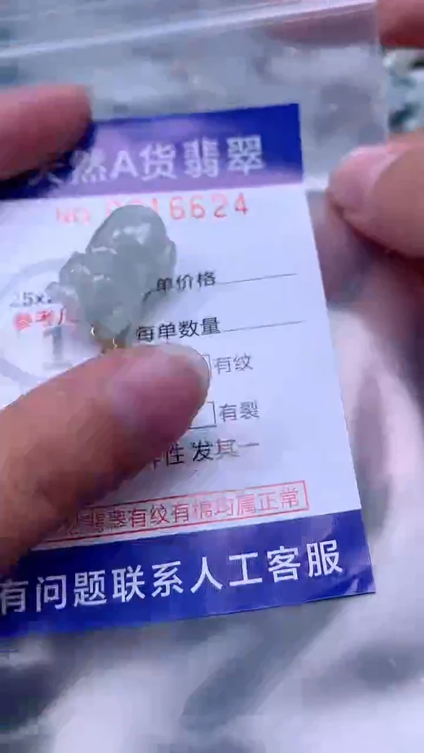 翡翠未镶嵌吊坠(不含链)1