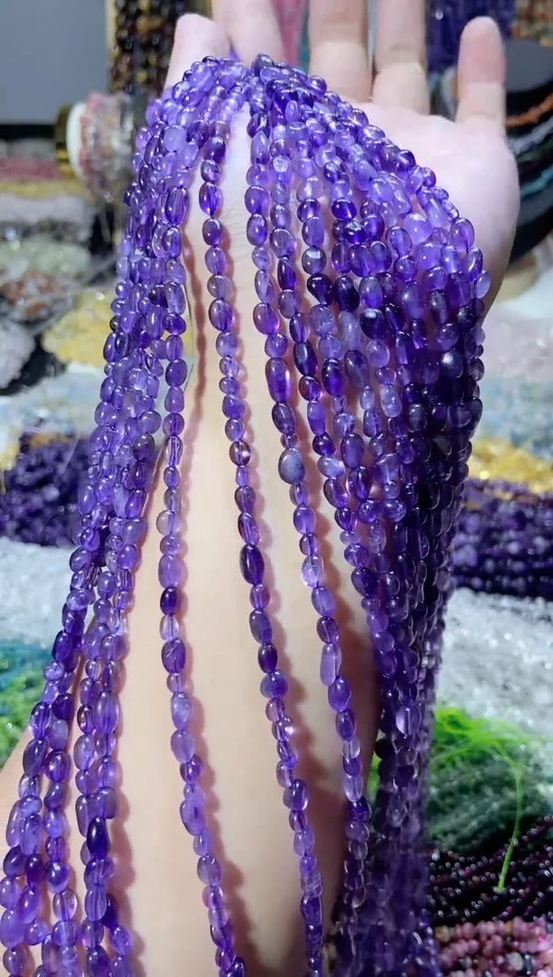 未镶嵌珠宝半成品水晶随行小紫水晶