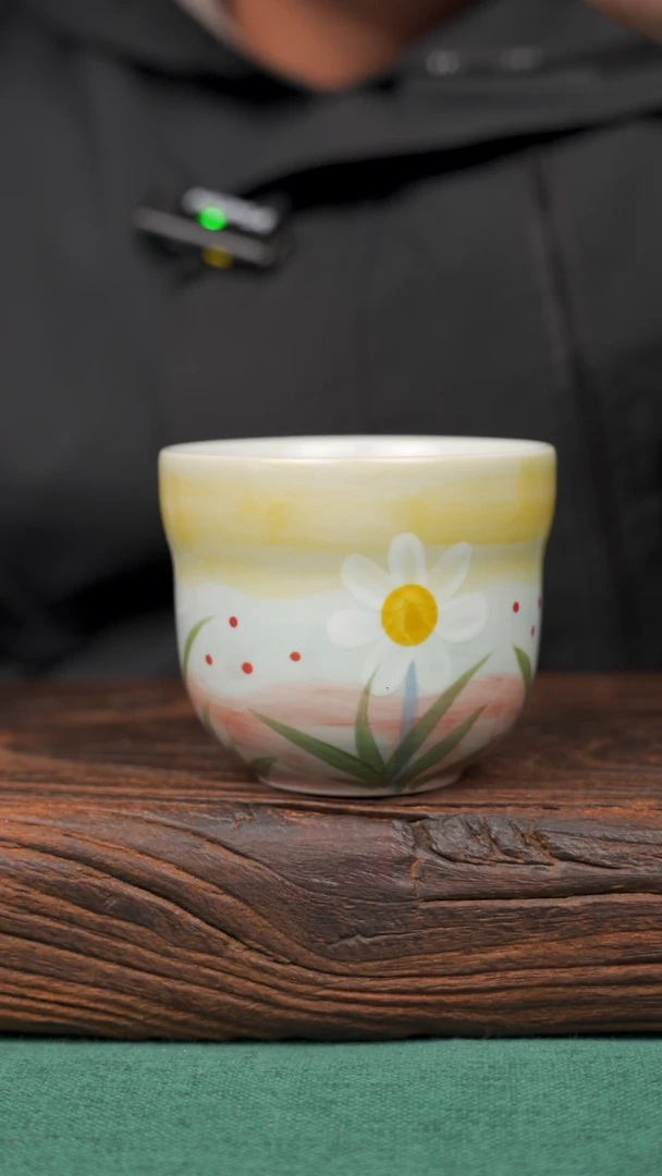 【闪购商品】瓷片53景德镇杯釉下手工手绘瓷器