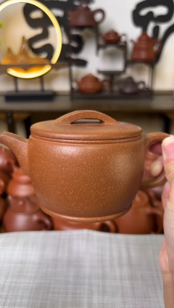 茶壶段泥三***量原矿汉瓦壶黄降坡200cc微瑕