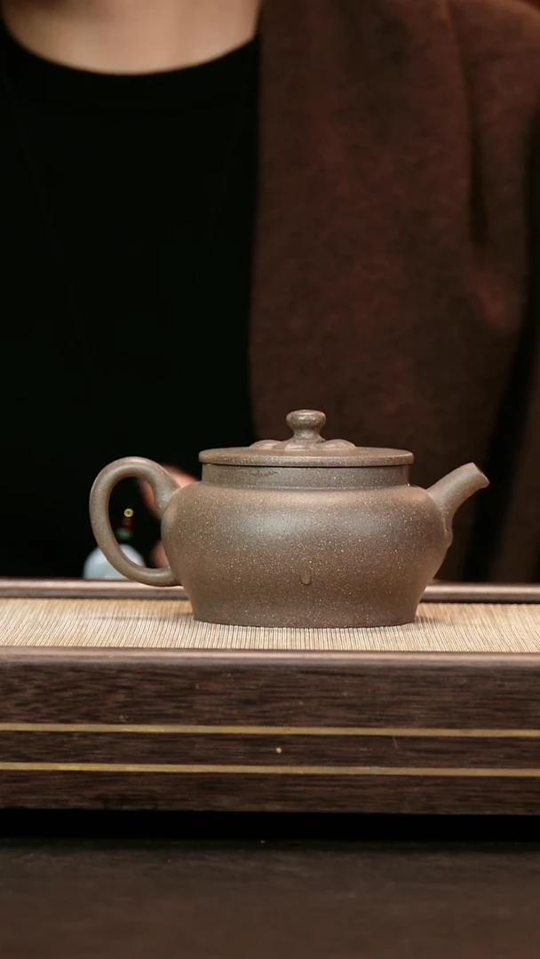 茶壶紫砂原矿青灰段泥 紫荆花宫灯