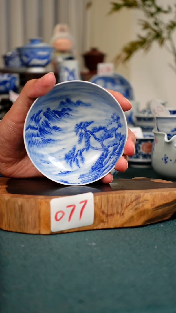 茶杯小**?077全手工手绘茶器