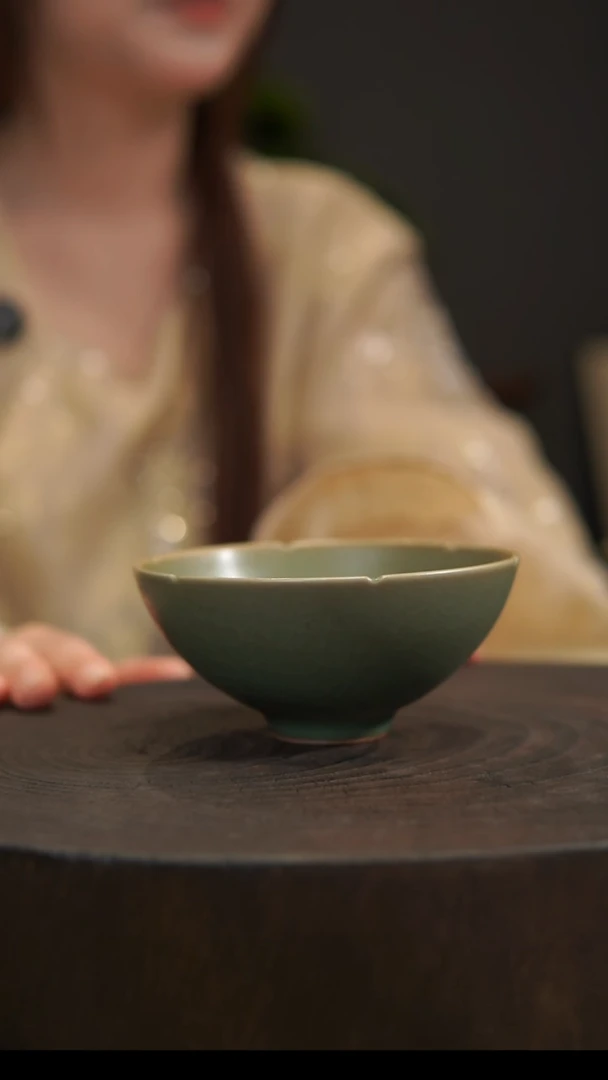 杯子葵口杯 汝州原产地  原矿老釉