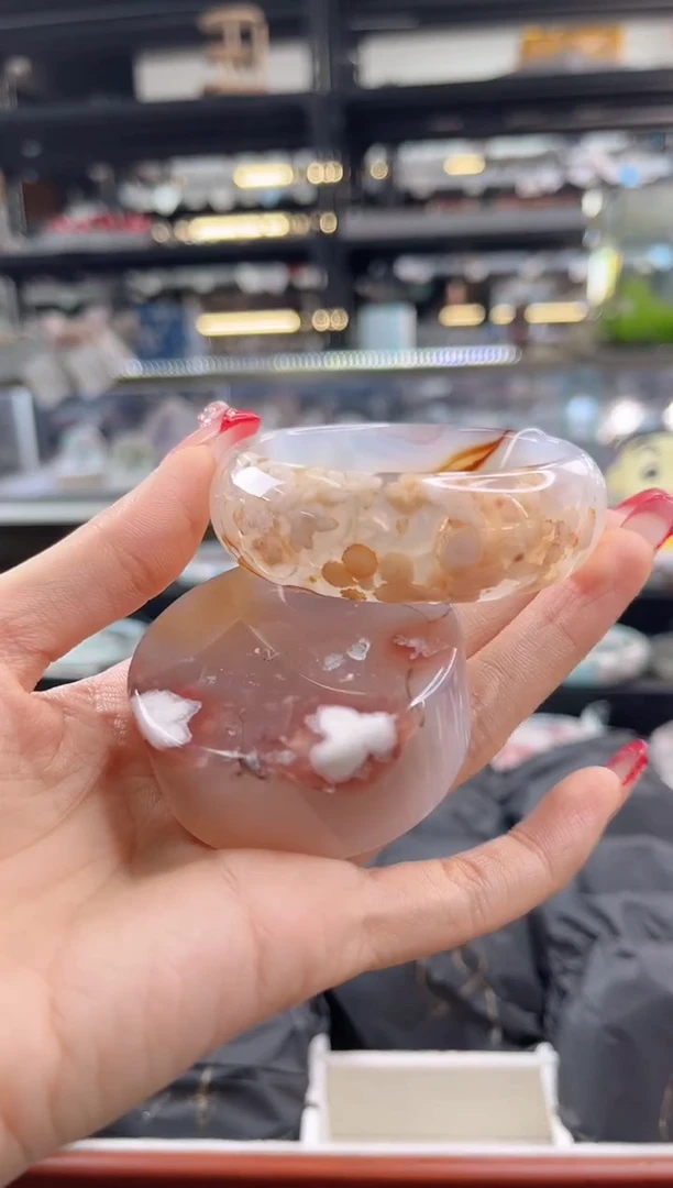 未镶嵌手镯石英质玉52-54圈口（赠品镯心）6538694