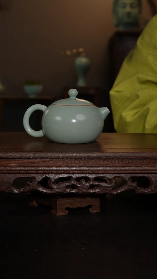 摆件瓷王国奇手工石瓢壶 印章