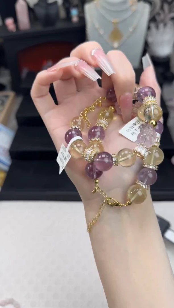 【闪购商品】水晶手链银S925镶嵌天然水晶 多样性发货