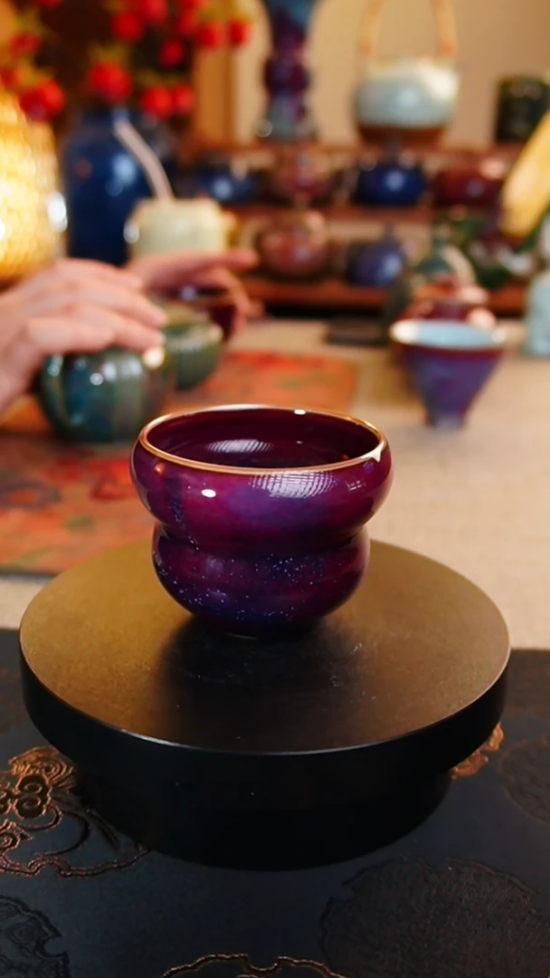 【闪购商品】瓷片150 梦幻星空 葫芦杯  何