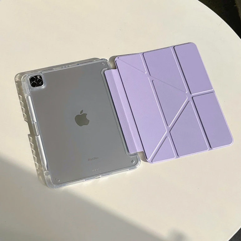 适用ipadair7/6保护套3+Y型10.2寸带笔槽2025平板11代亚克力10代