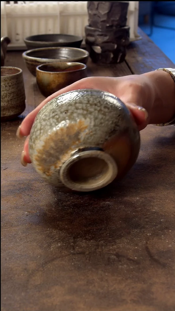 瓷片山乙柴烧高端茶具