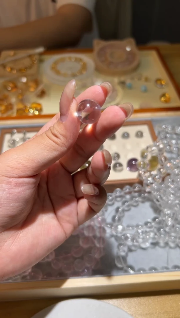 水晶手链未镶嵌提**?白水晶14mm