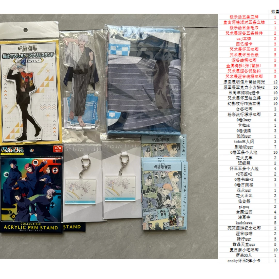 小一【浮浮】咒术回战 极乐汤/原画展吧唧/立牌浮浮混池 盲盒(代拆)
