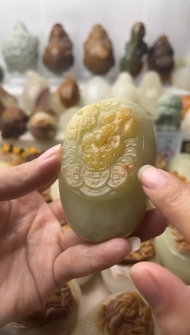 石材古青石棉纹正常不退换貔貅