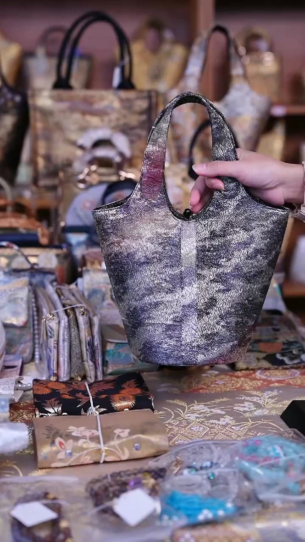 蚕丝西阵织菜篮子