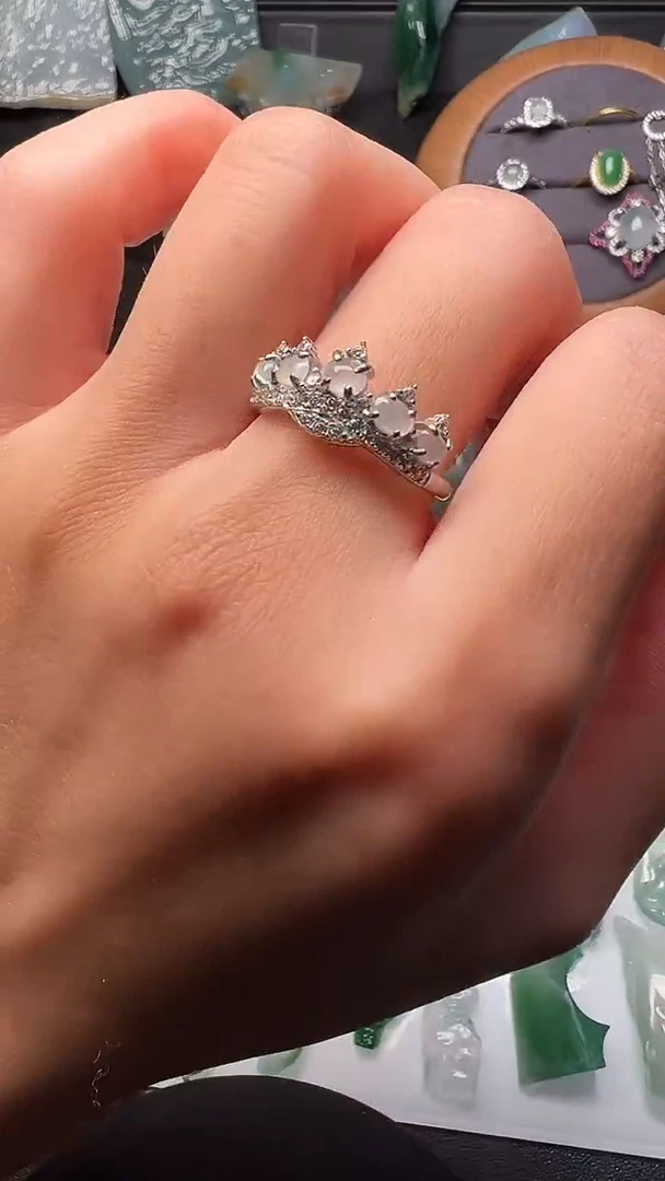 未镶嵌戒指翡翠天然缅甸A货翡翠