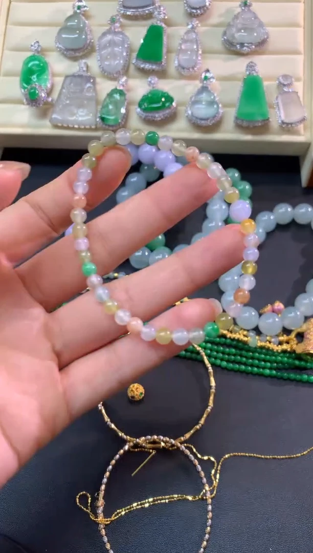 未镶嵌手串翡翠手串|700+35