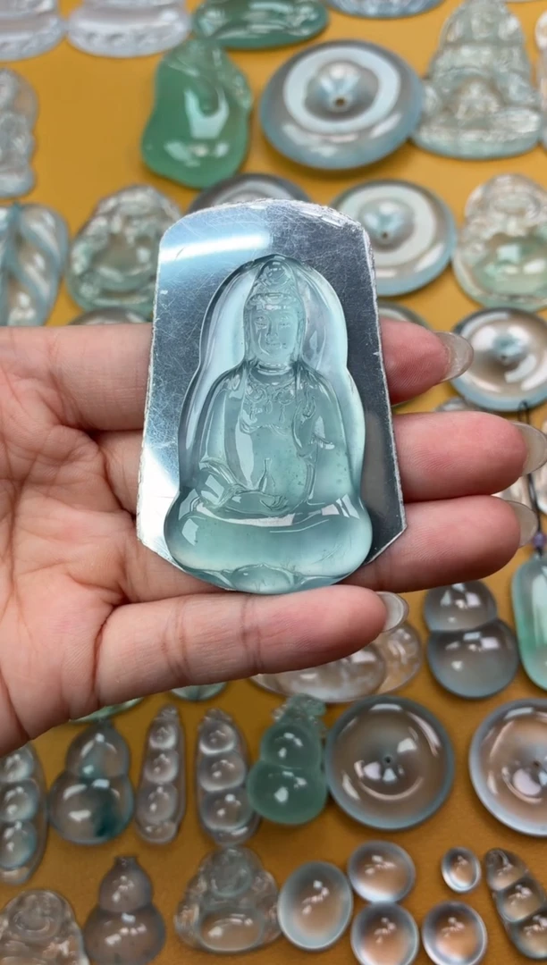 吊坠(不含链)未镶嵌翡翠36 素衣 54.4 33.5 5.5