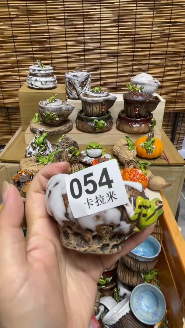 ?***丶054精美粗陶手工柴烧