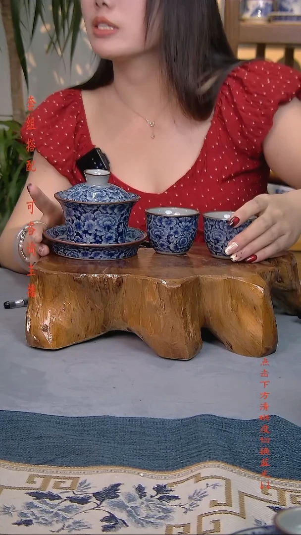 简装家用款3件套 老陶泥开片纹陶瓷茶具