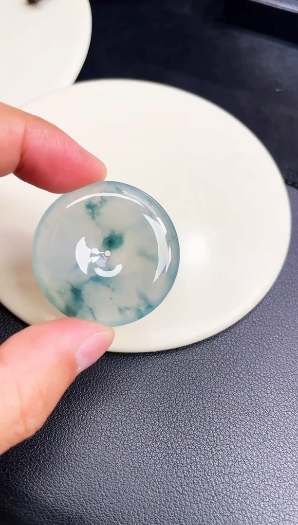 颈饰未镶嵌翡翠【57】平安扣 尺寸 37.1   6.8mm