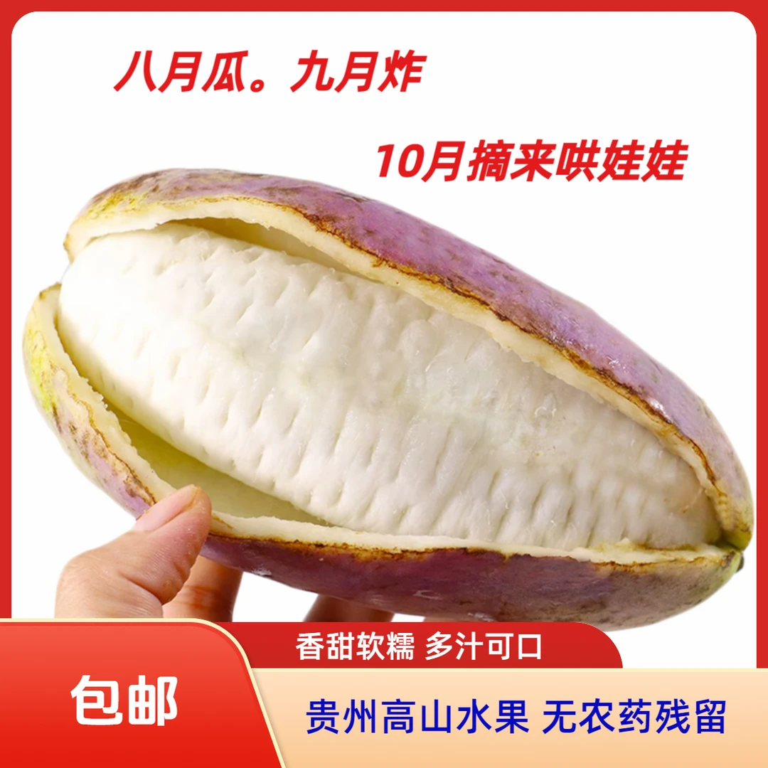 新鲜八月瓜当季现摘贵州高原稀有水果香甜软糯包邮