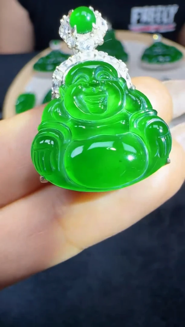 未镶嵌定制翡翠翡翠吊坠55