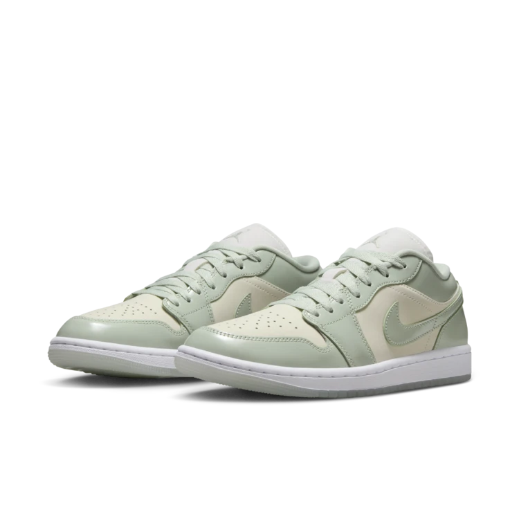 NIKE/耐克官方正品AJ1女子低帮薄荷绿运动鞋HF4078-100