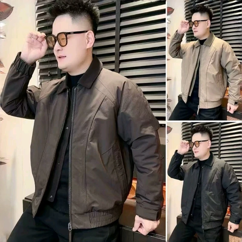 【结构翻领加厚棉服短款假两件】冬季新款男士加厚二棉夹克外套612