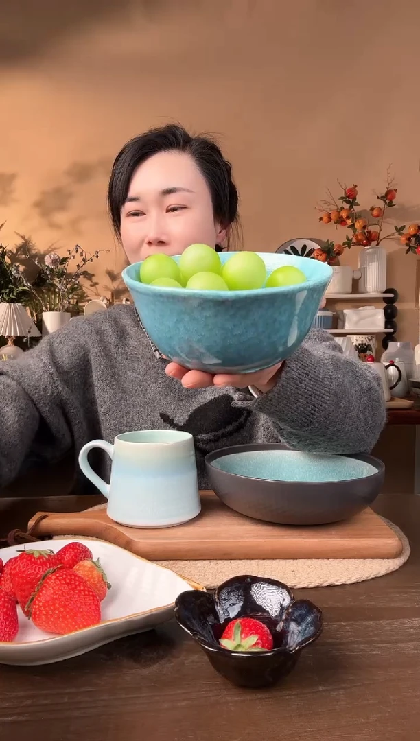 【闪购商品】瓷片6英寸异形窑变碗微瑕