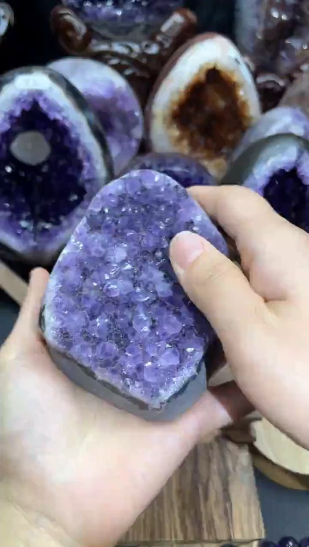 笔搁未镶嵌紫晶226号摆件