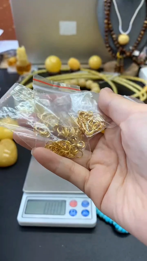 【闪购商品】银S925镶嵌琥珀珠宝奇石526多样性发其一