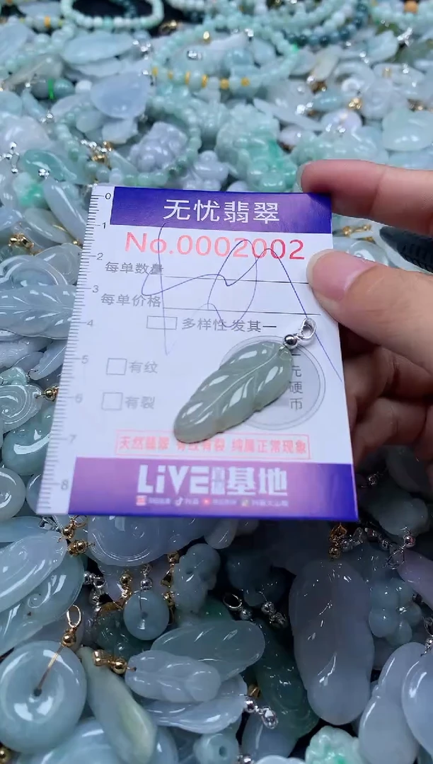 翡翠未镶嵌吊坠(不含链)2002