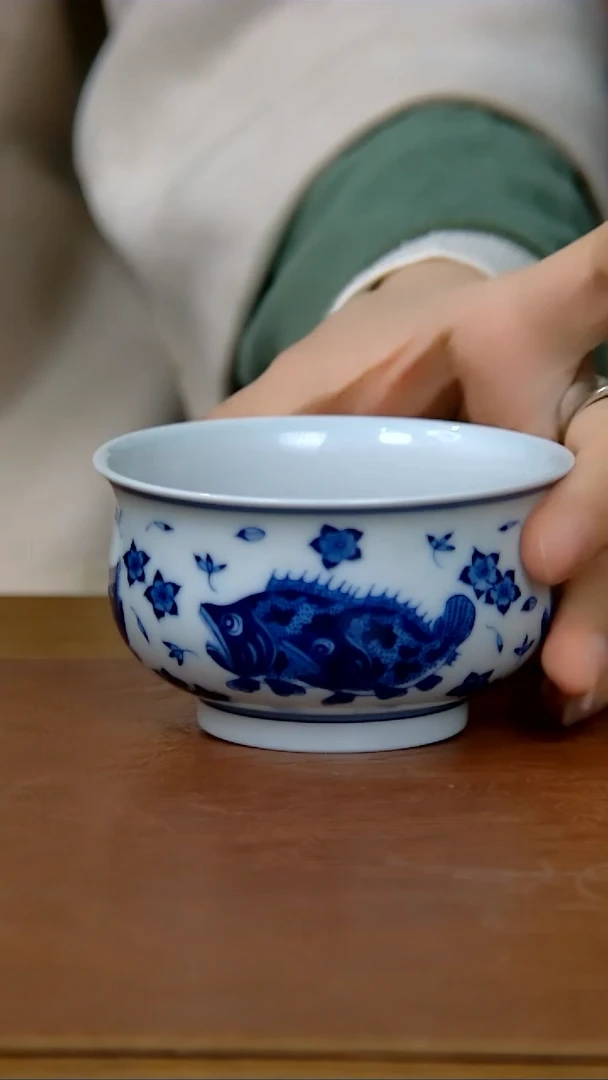 【闪购商品】鳜鱼大炉式杯（柴窑）