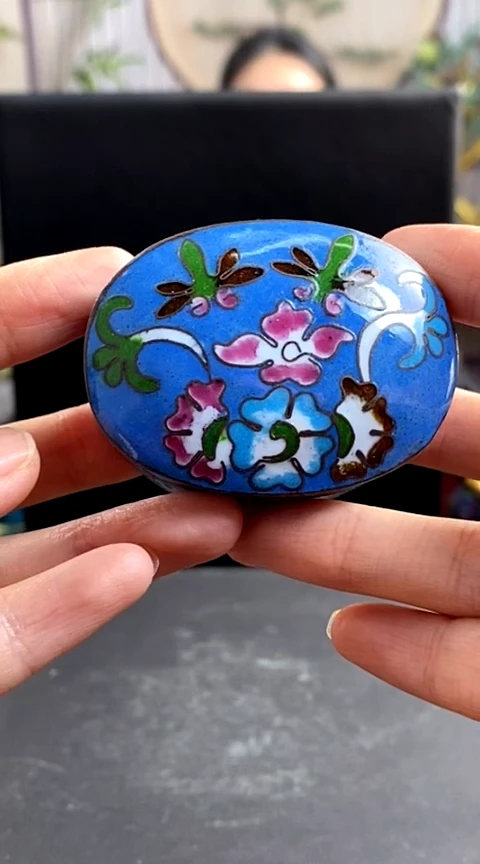 【闪购商品】非遗技艺 景泰蓝粉盒（微瑕）