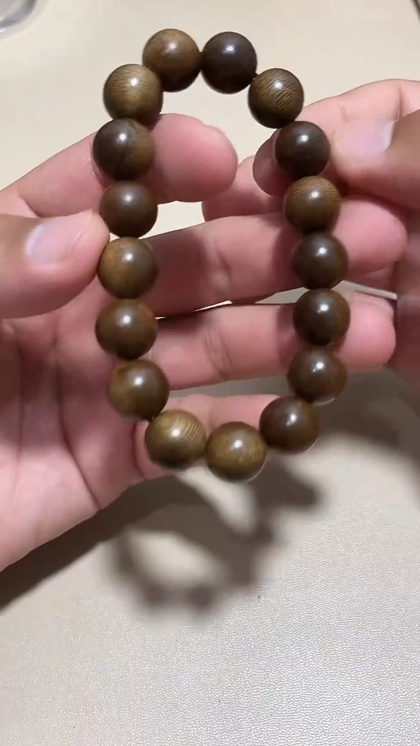 沉香手串越南富森红土单圈卡12