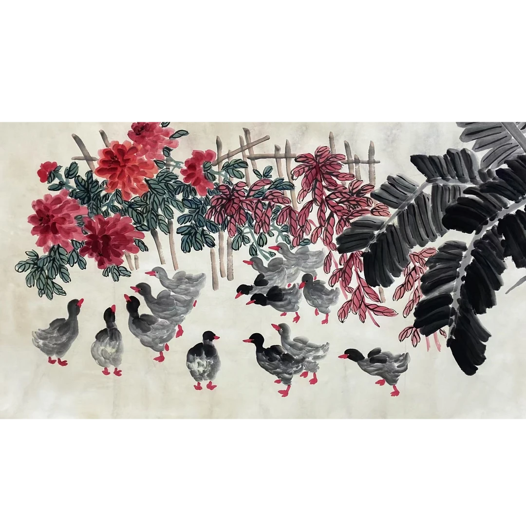 娄 鸭子画片100 200 18平尺