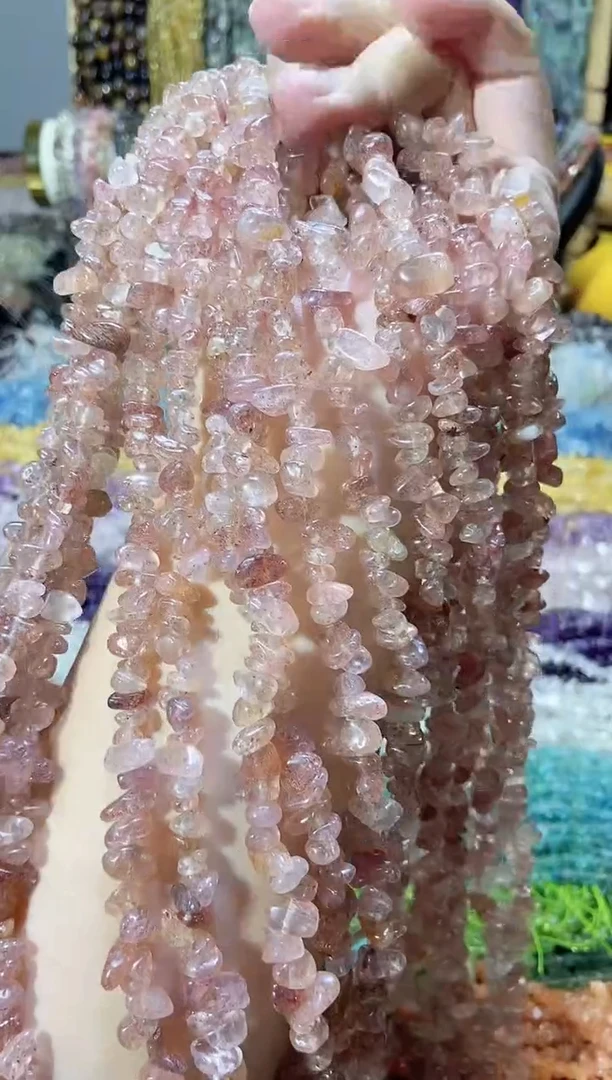 未镶嵌珠宝半成品水晶草莓晶
