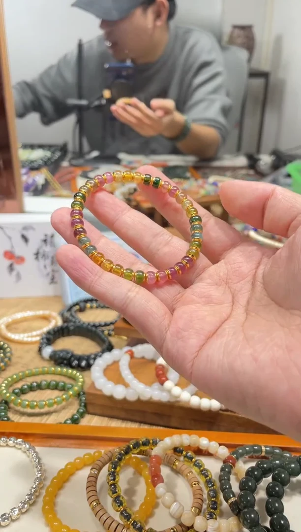 未镶嵌手串碧玺汐***?6mm多宝碧玺手串