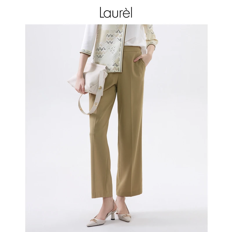 【粉丝专享】Laurel春简约直身裤西装裤子女 LWL331K02600