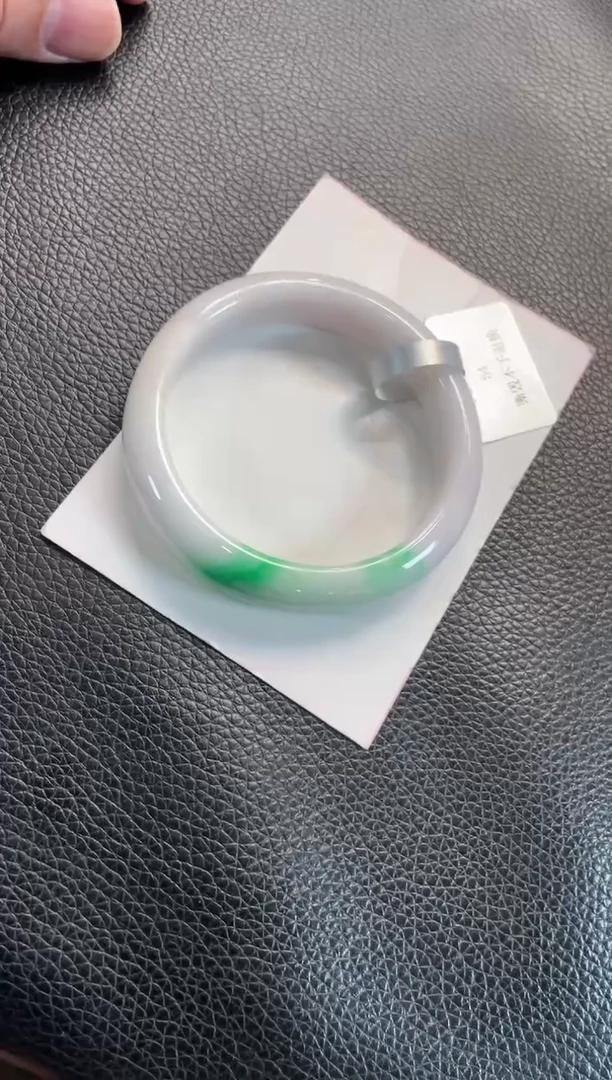 未镶嵌手镯翡翠79号链接 有纹裂 54正圈