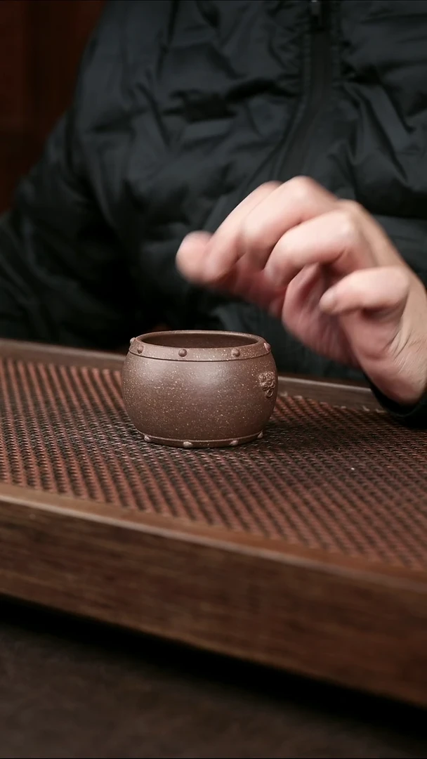 茶壶紫砂岩中泥战鼓杯6