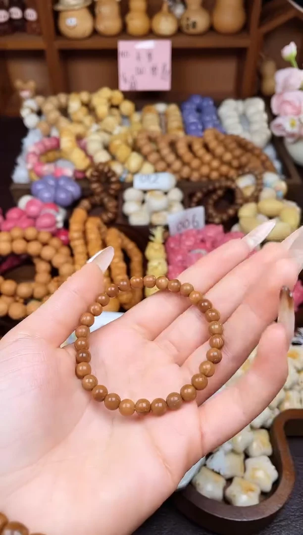 手串菩提根/象牙果Q库克圆珠单圈