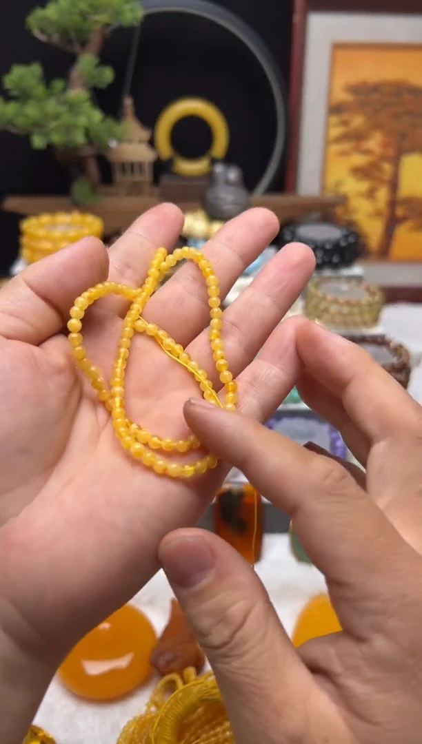 【闪购商品】琥珀珠宝奇石未镶嵌多样性发一件/无证书/3mm