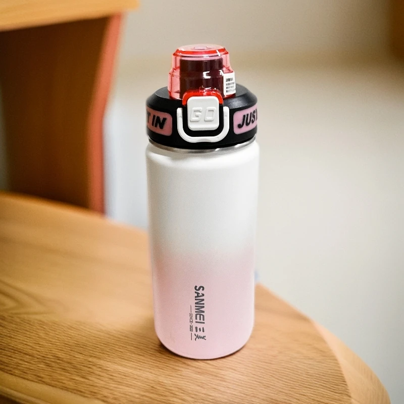 304不锈钢便携大容量渐变保温杯D128