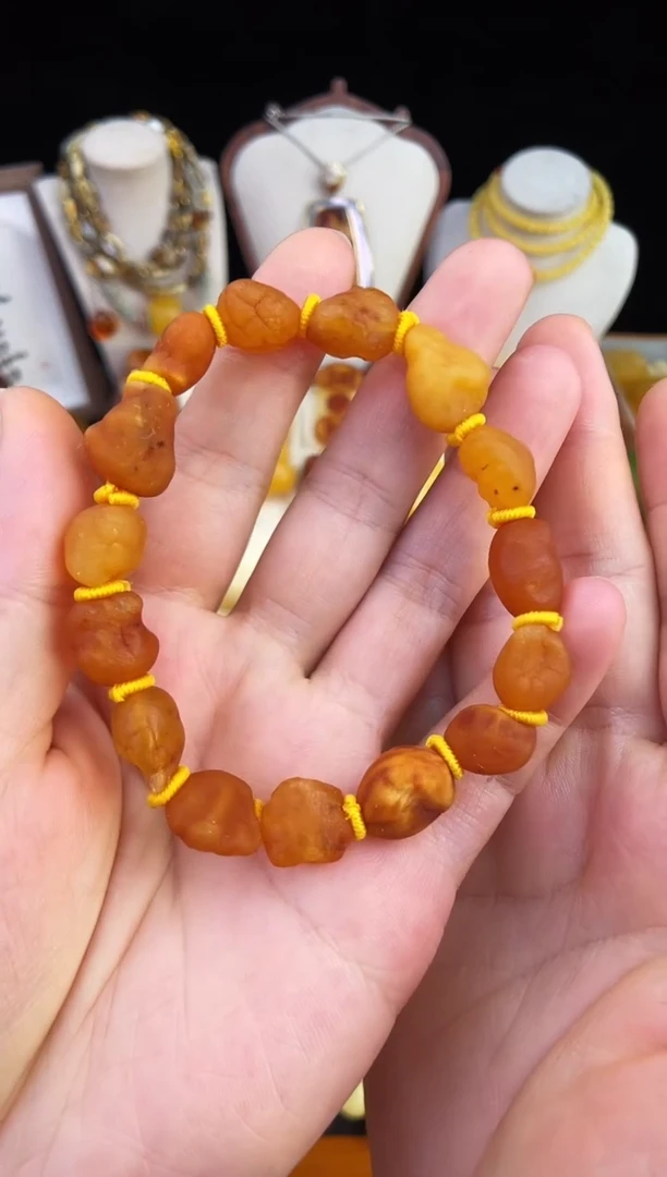 琥珀未镶嵌珠宝奇石柒月