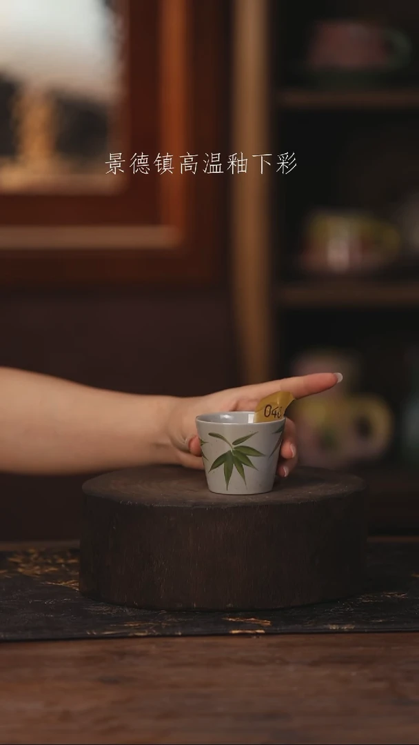 陶瓷景德镇高温釉下手绘陶瓷040
