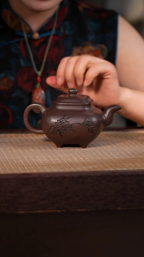 茶壶紫砂天青泥 290cc