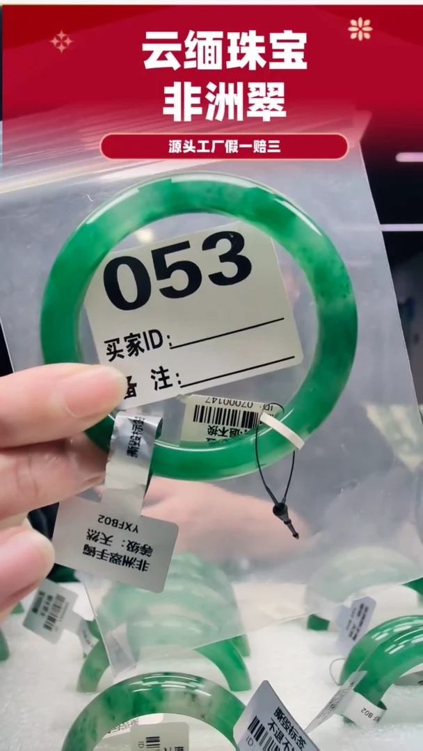 未镶嵌手镯石英质玉（非洲翠）58圈口053