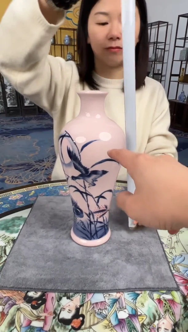 摆件瓷景德镇瓷器赏瓶